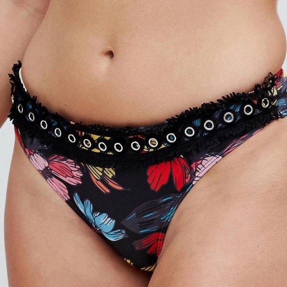 NEW| Playful Promises Dark Floral Bikini Bottom - Picture 4 of 4